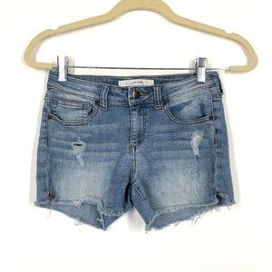 Joe’s Girls Light Wash Ripped Distressed Raw Hem